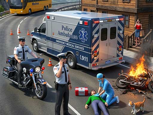 Copertina di Ambulance Rescue Game